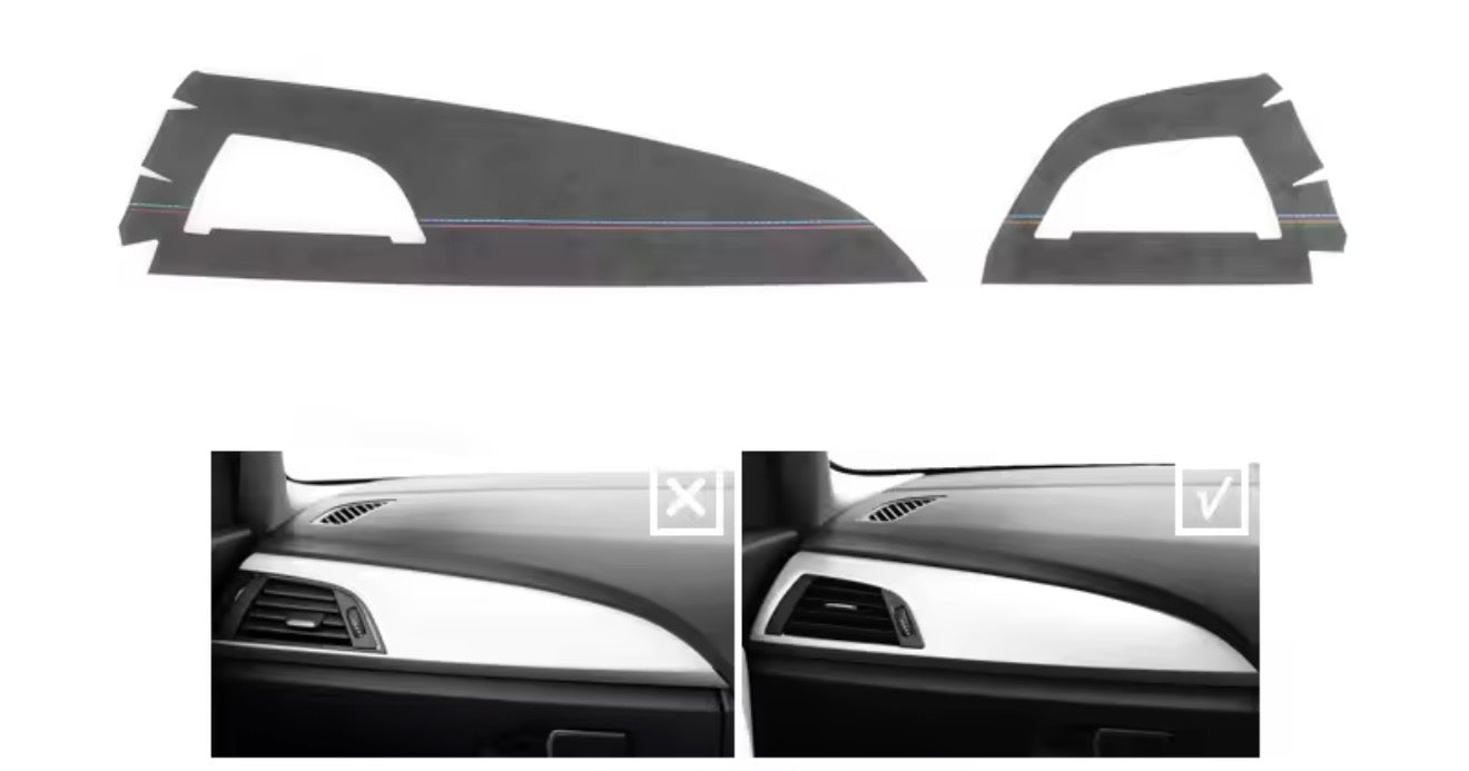BMW 1 2 Series F20 F21 F22 Alcantara Dashboard Panel Trim Cover