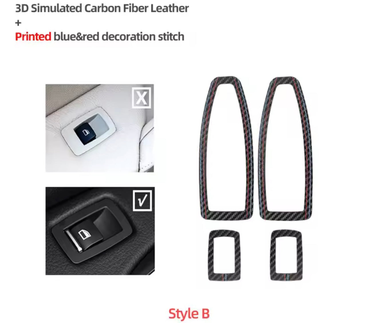 BMW 1 3 4 Series F20 F30 F34 F48 Window Switch Panel Trim