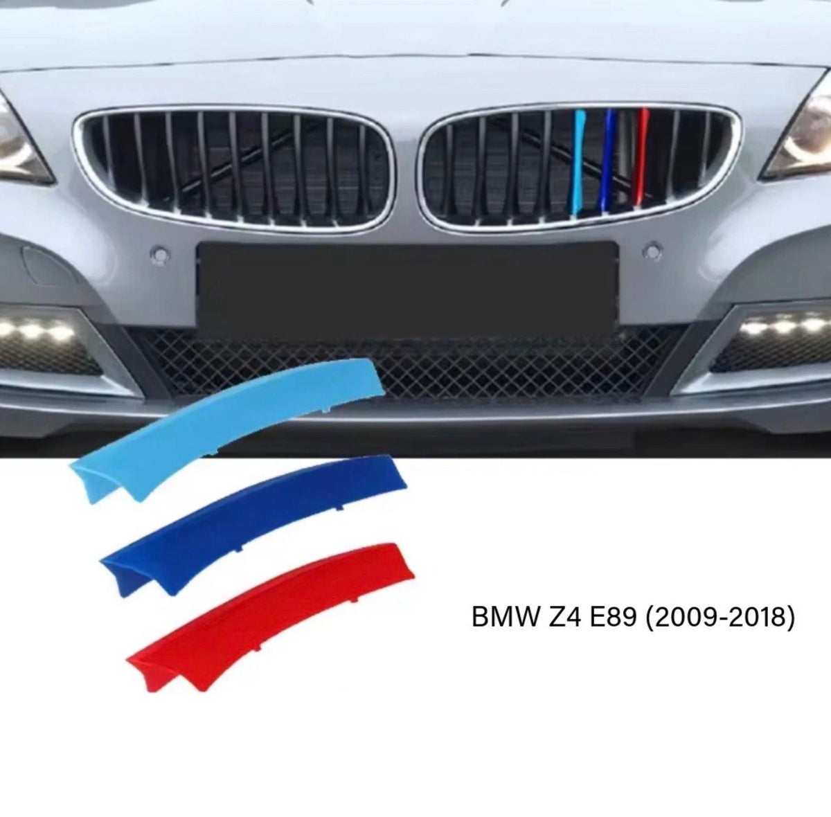 BMW Z4 E89 Clip On Front Grill Inserts Stripes