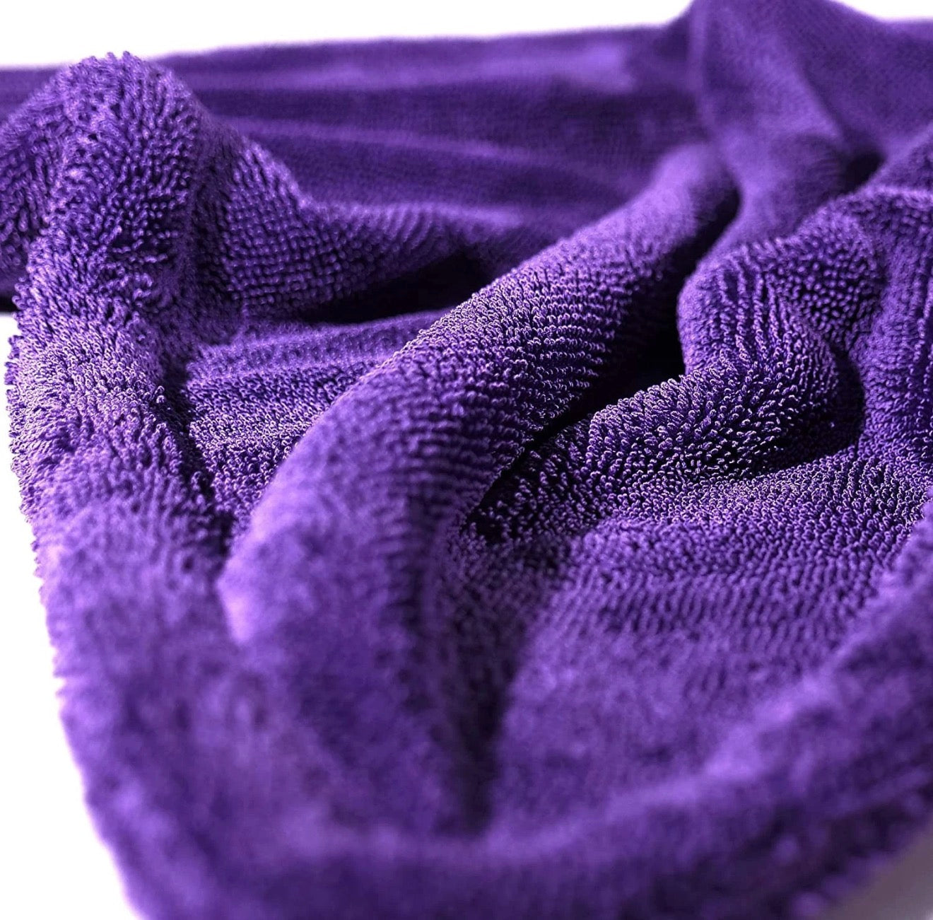 Extra Large Double-Sided Twisted Loop Drying Towel - PURPLE