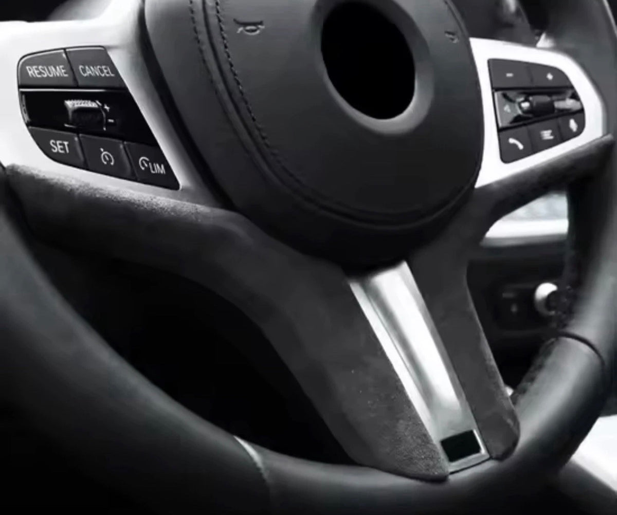 BMW 1 2 3 5 6 7 Series X3 X4 X5 X6 Alcantara Steering Wheel Trim