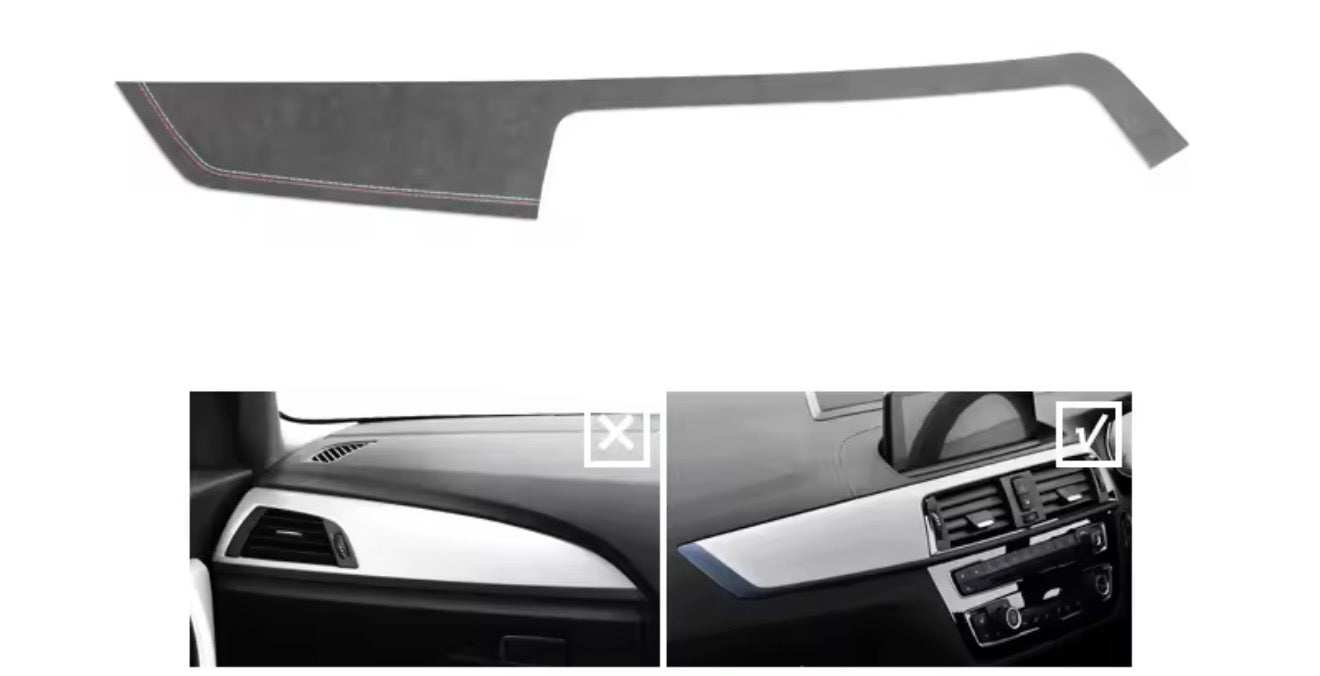 BMW 1 2 Series F20 F21 F22 Alcantara Dashboard Panel Trim Cover