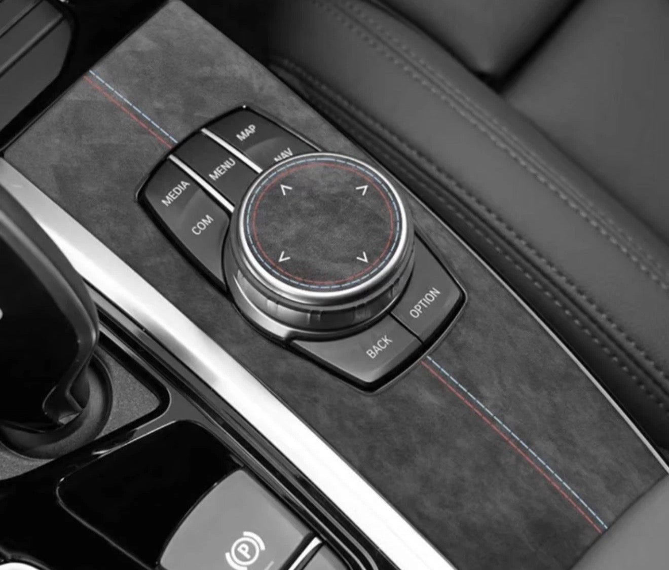 Alcantara Multimedia Centre Console Cover Trim for BMW X3 G01 X4 G02 2018-21 RHD