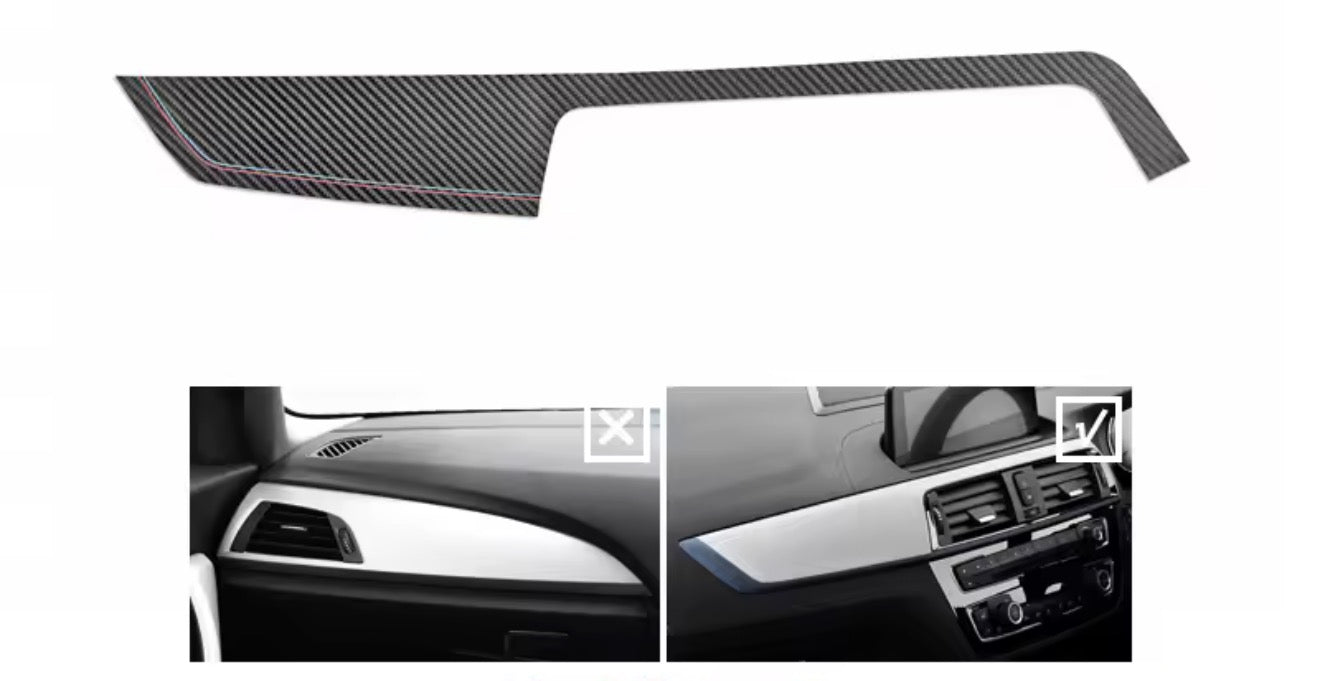 BMW 1 2 Series F20 F21 F22 Carbon Fibre Style Dashboard Panel Trim Cover