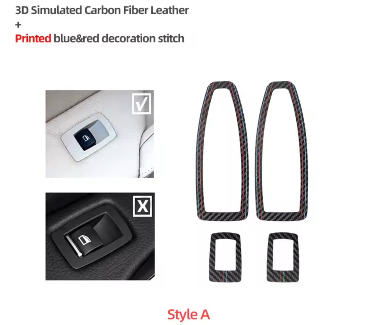 BMW 1 3 4 Series F20 F30 F34 F48 Window Switch Panel Trim