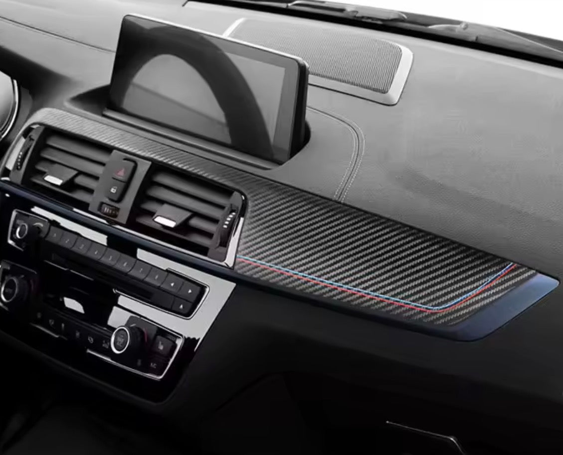BMW 1 2 Series F20 F21 F22 Carbon Fibre Style Dashboard Panel Trim Cover
