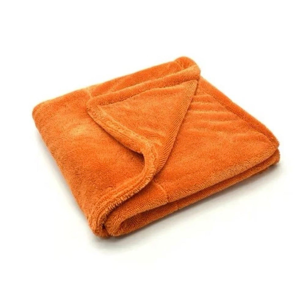 Extra Large Double-Sided Twisted Loop Drying Towel - ORANGE