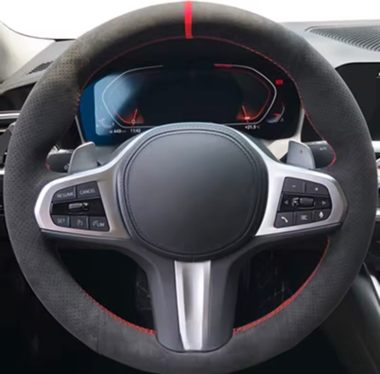 BMW G-Series Suede Steering Wheel Cover