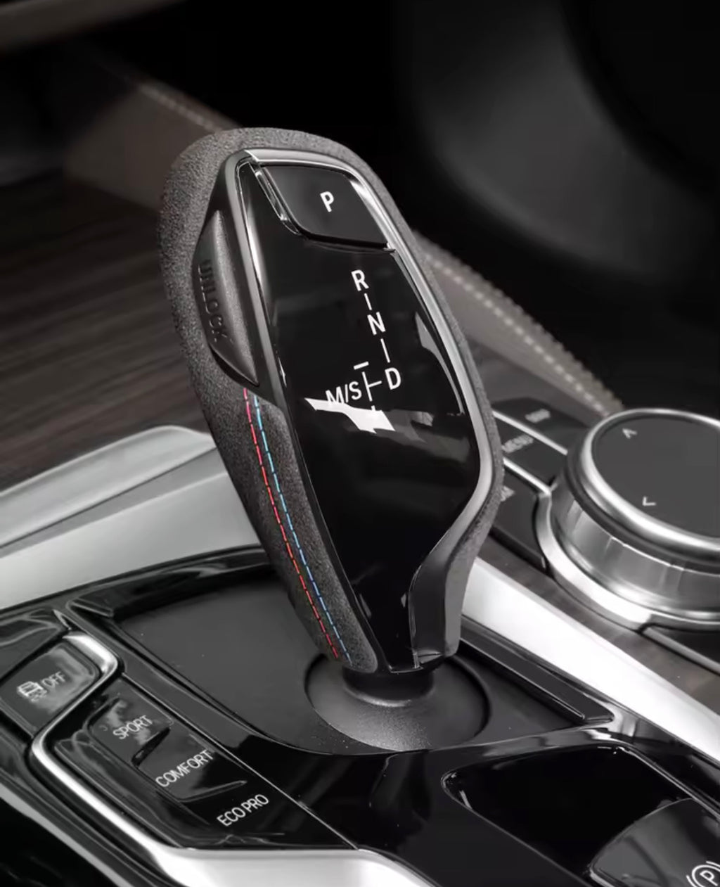 BMW 5 6 7 Series X3 X4 Alcantara Gear Shift Selector Trim Cover