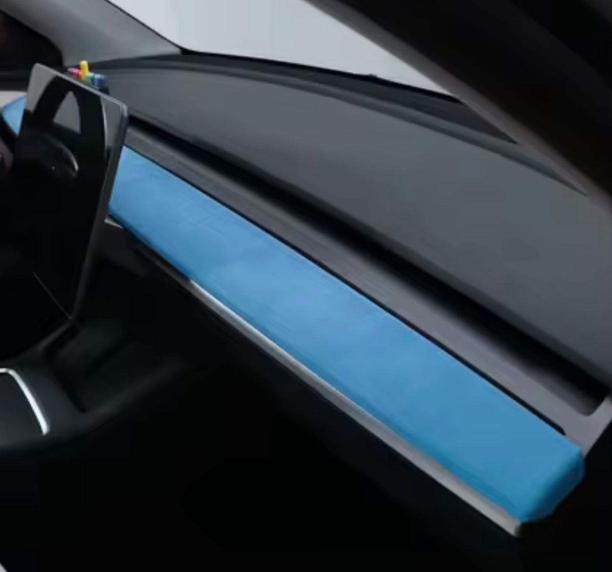 Tesla Model 3 Model Y Alcantara Dashboard Trim Cover