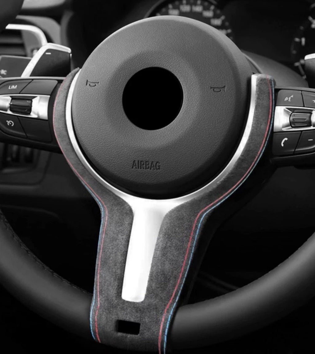 BMW 1 2 3 4 5 6 X3 X4 X5 X6 Alcantara Steering Wheel Trim Cover