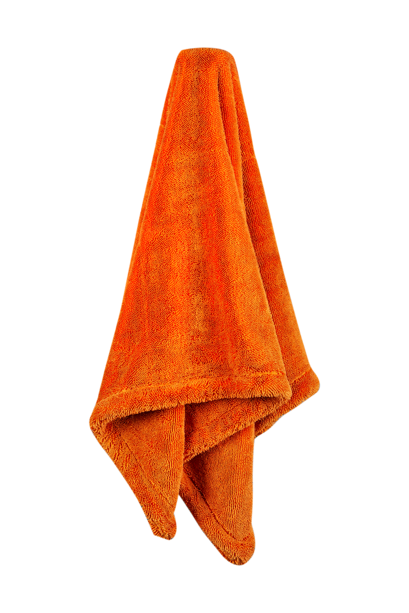 Extra Large Double-Sided Twisted Loop Drying Towel - ORANGE