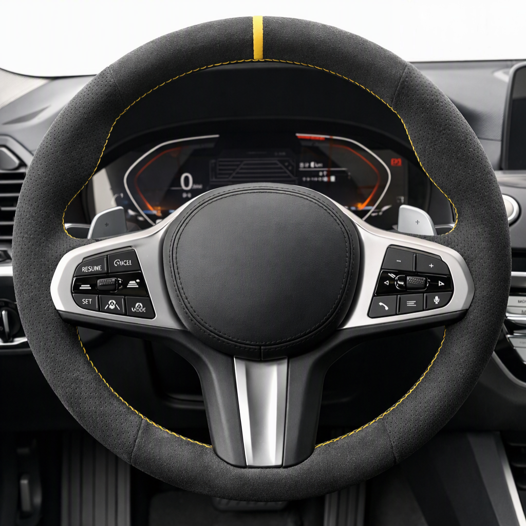 BMW G-Series Suede Steering Wheel Cover